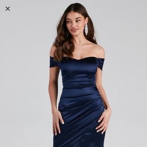 Valencia Formal Off-Shoulder Wrap Dress